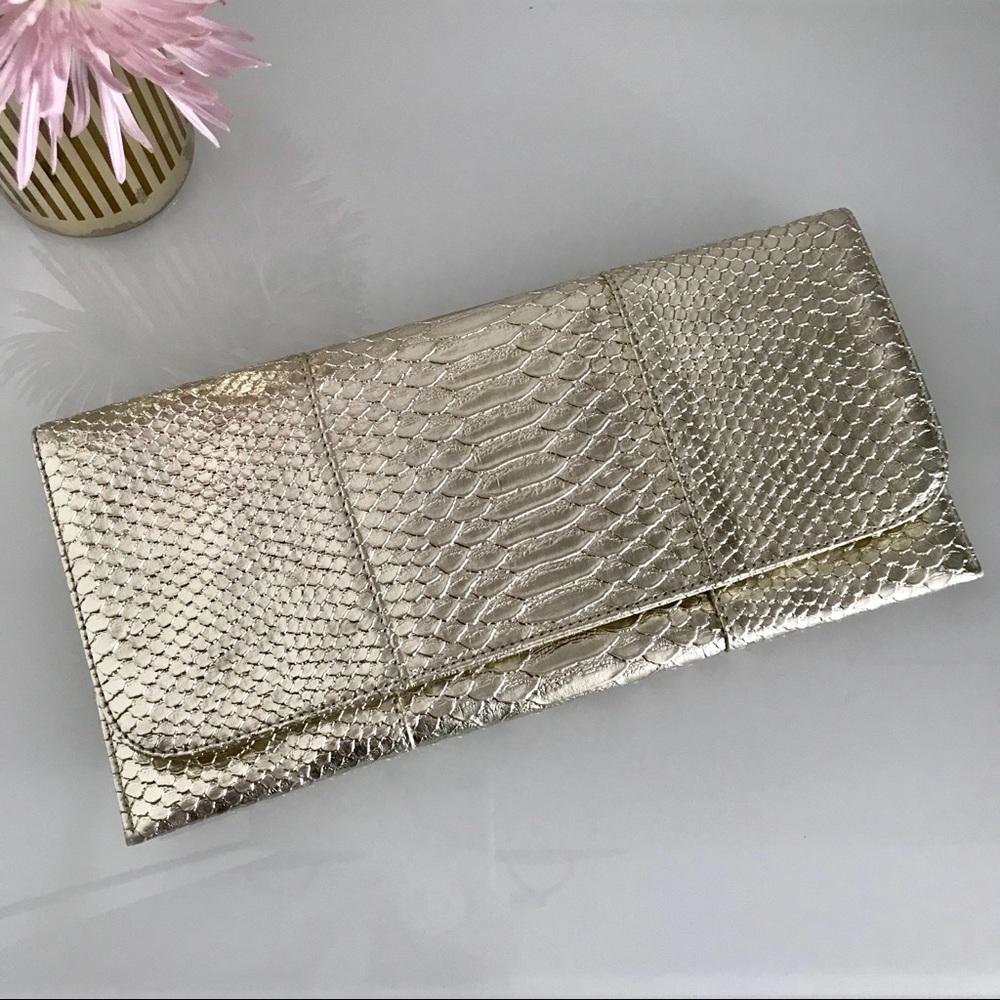 Deena and Ozzy Gold Clutch Wristlet